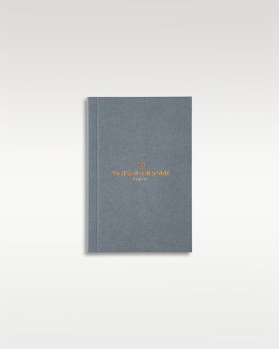 closed slate grey textured Vacheron Constantin luxury watch user instruction and operation manual booklet