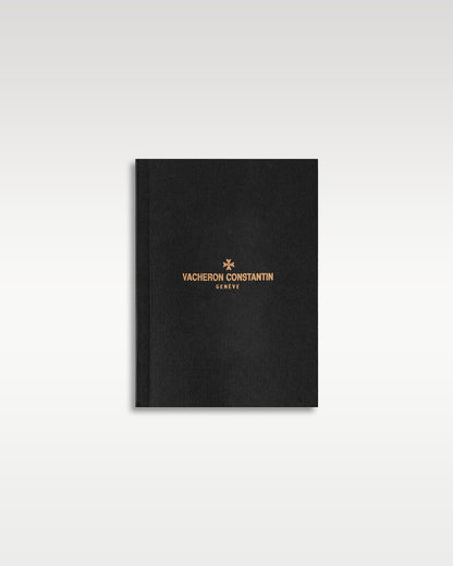 closed black and gold textured Vacheron Constantin user instruction and operation manual booklet