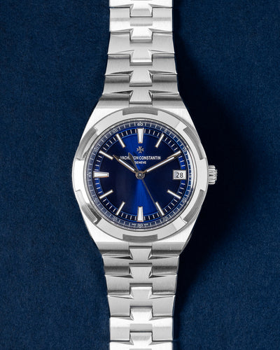 41mm Blue Steel Vacheron Constantin Overseas 4500V 2023 Watch at Grand Caliber