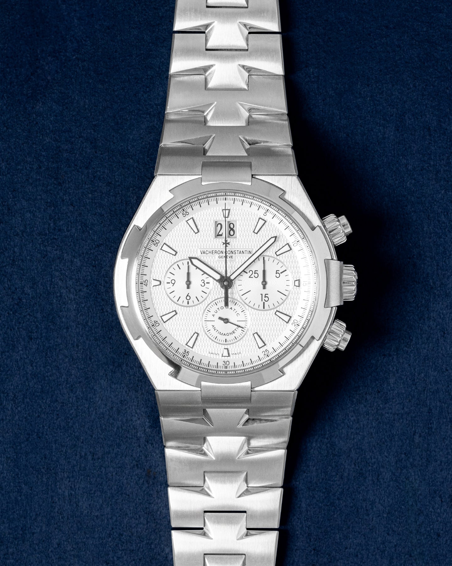 Overseas Chronograph 49150 White Vacheron Constantin Watch | Grand Caliber