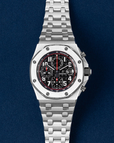 42mm Stainless Steel Audemars Piguet Offshore Black Dial 26470ST Watch