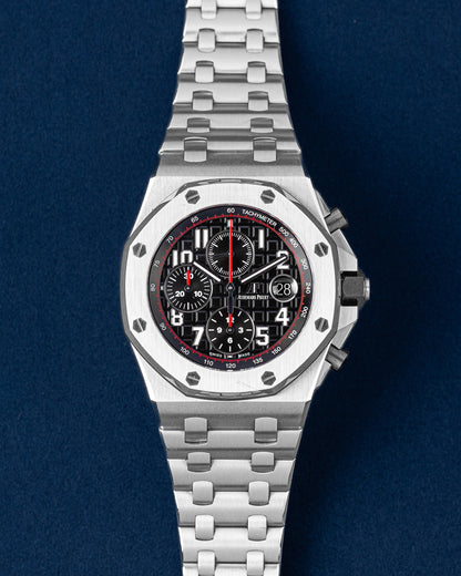 42mm Stainless Steel Audemars Piguet Offshore Black Dial 26470ST Watch