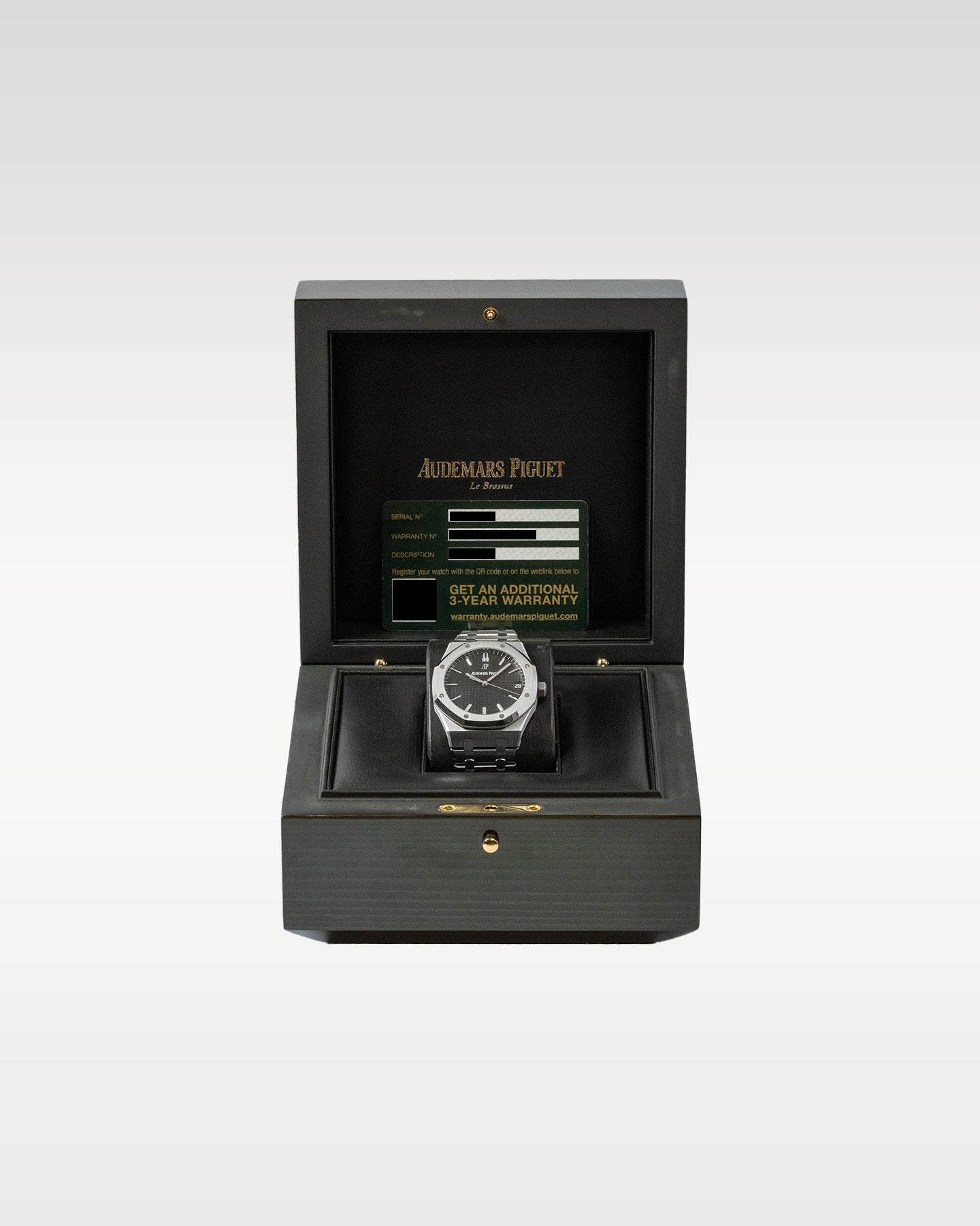41mm Stainless Steel Black Dial Audemars Piguet Royal Oak 15500ST Watch