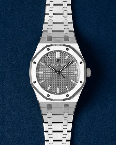 41mm Stainless Steel Grey Dial Audemars Piguet Royal Oak 15500ST Watch in Dallas
