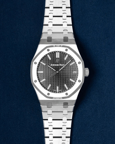 41mm Stainless Steel Black Dial Audemars Piguet Royal Oak 15500ST Watch