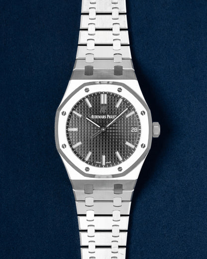 41mm Stainless Steel Black Dial Audemars Piguet Royal Oak 15500ST Watch