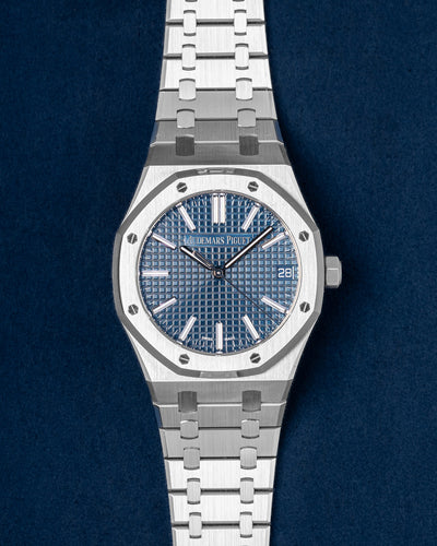 41mm Stainless Steel Audemars Piguet Royal Oak 15510ST Blue Dial Watch