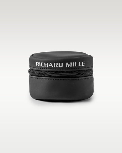50mm White Gold Richard Mille RM030 Yellow Rubber Strap Diamond Bezel Watch