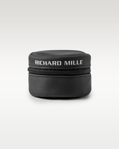 50mm White Gold Richard Mille RM030 Yellow Rubber Strap Diamond Bezel Watch