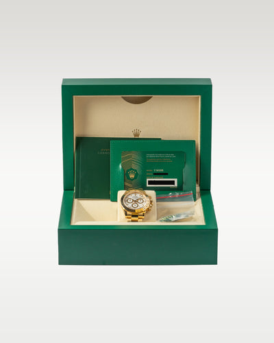 Rolex Daytona White Dial Yellow Gold Bezel 116508
