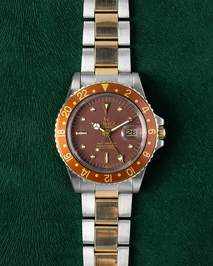 Rolex GMT-Master Brown Dial Two Tone Yellow Gold (TTYG) 1675